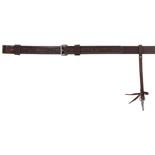 Circle Y 1-1/2" Floral Walnut Flank Cinch