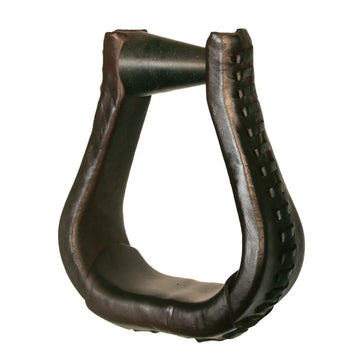 Circle Y Ergobalance Trail Leather Laced Stirrups