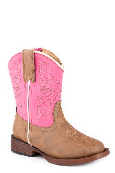 Roper Toddler Girl's Pink Ainsley Boots