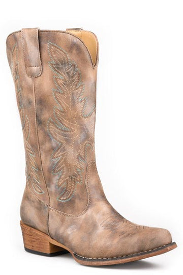 Roper Women's Sundown Brown Vintage Snip Toe Boots