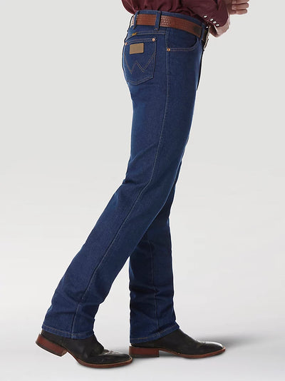 Wrangler Men's Cowboy Cut Slim Fit Jean-Prewashed Indigo