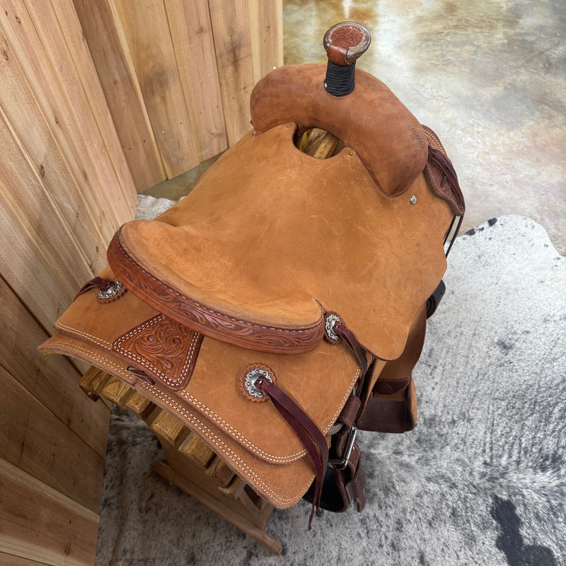 R Bar B Summit Series Roper Saddle, 14.5" Seat