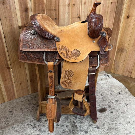 Used Circle T Roper Saddle, 14" Seat