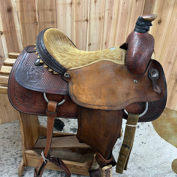 Used Billy Cook Roper Saddle, 15.5" Seat