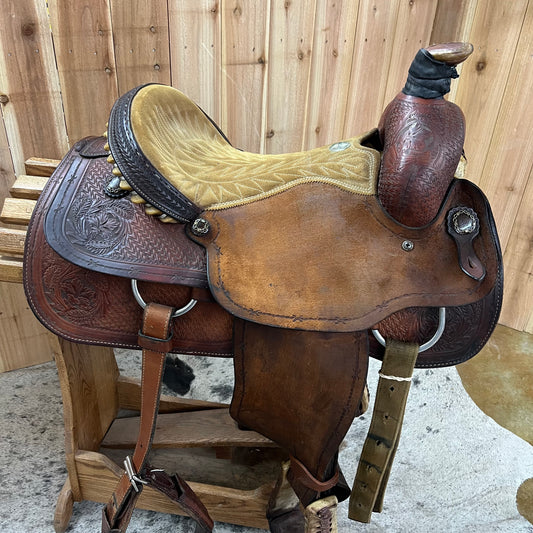 Used Billy Cook Roper Saddle, 15.5" Seat