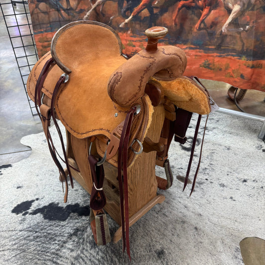 R Bar B Workhorse Series Ranch Saddle, 16" Seat