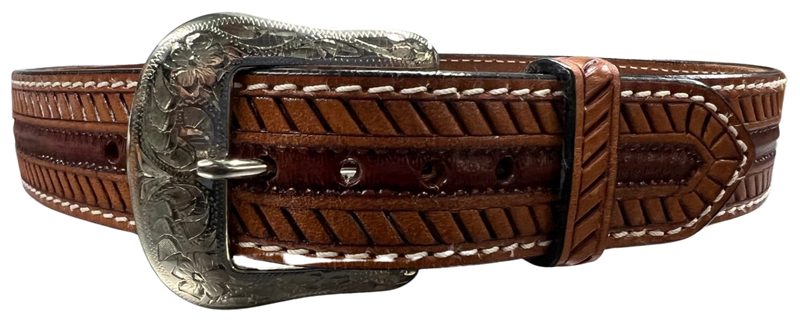 Ranger Belt Company Men's Two Tone Brown Leather Belt