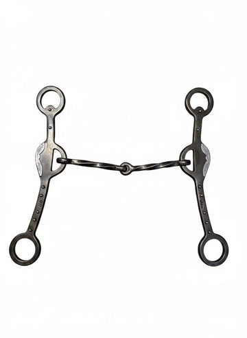 Jerry Beagley Straight Shank Reverse Gag Twisted Wire Bit