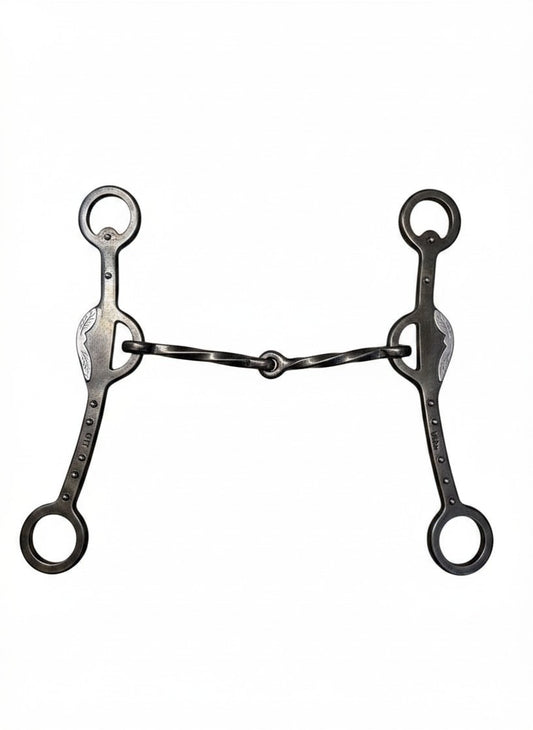 Jerry Beagley Straight Shank Reverse Gag Twisted Wire Bit