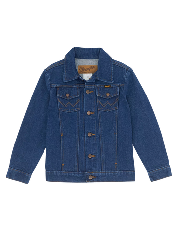Wrangler Boy's Cowboy Cut Unlined Denim Jacket-Prewashed