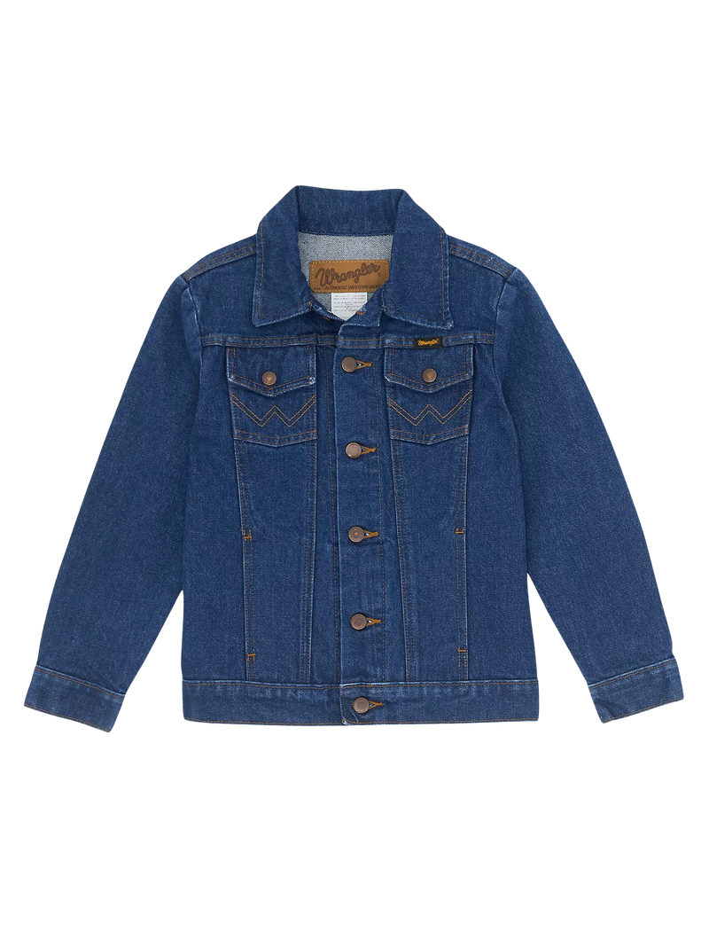 Wrangler Boy's Cowboy Cut Unlined Denim Jacket-Prewashed