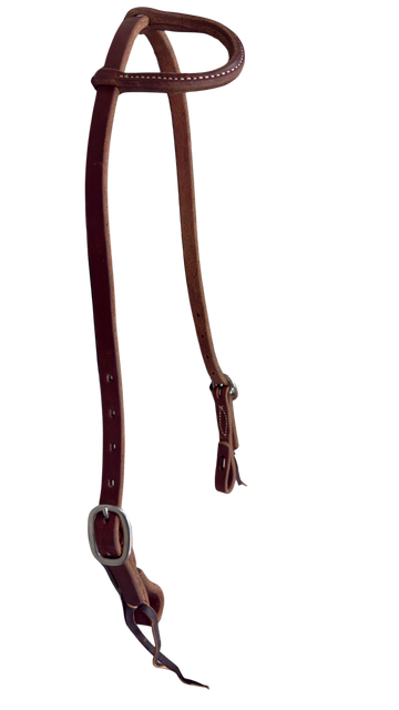 R Bar B 5/8" Sliding Ear Headstall w/Tie Ends