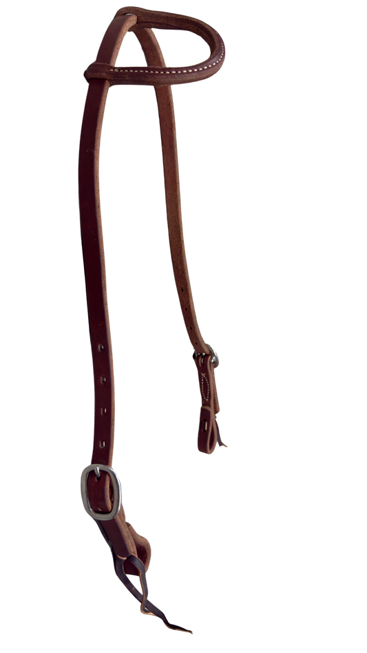 R Bar B 5/8" Sliding Ear Headstall w/Tie Ends