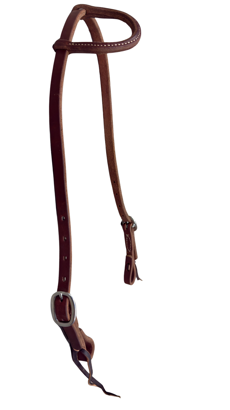 R Bar B 5/8" Sliding Ear Headstall w/Tie Ends