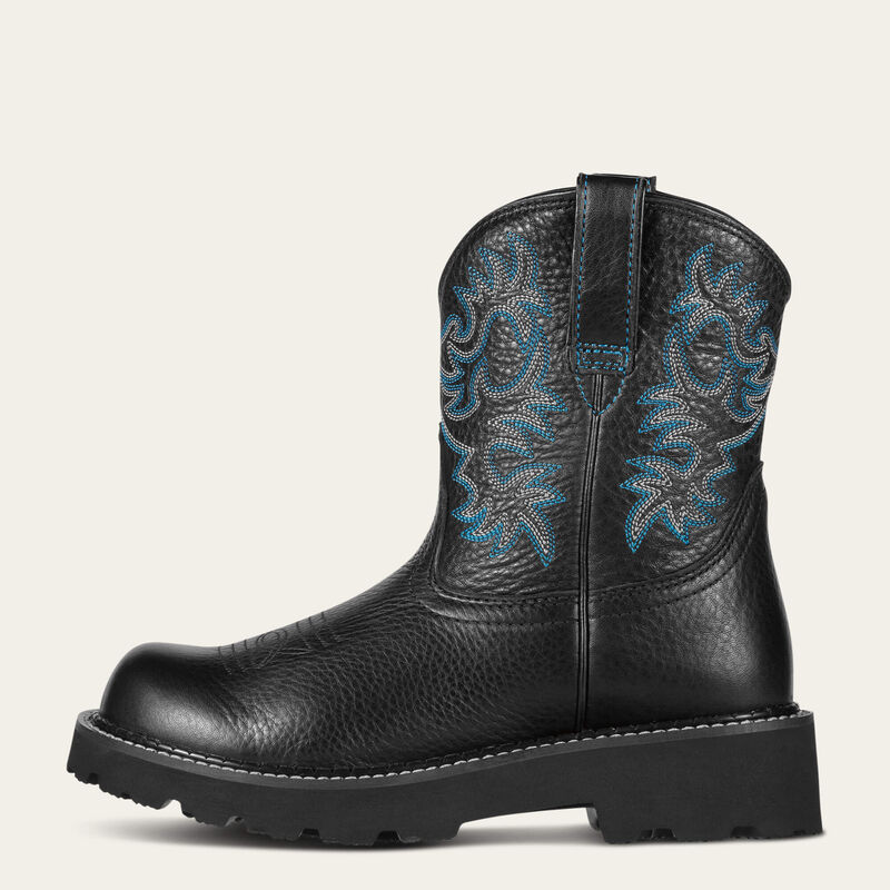 Ariat Women's Black Deertan Fatbaby Western Boots