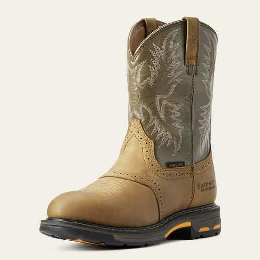 Ariat Men's Aged Bark WorkHog Waterproof Work Boot