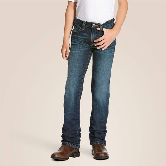 Ariat Boy's B5 Slim Stretch Legacy Stackable Straight Leg Jean-Durham