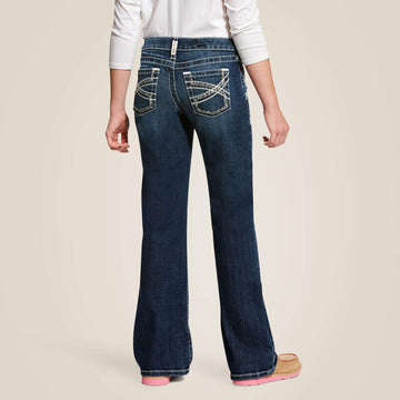 Ariat Youth Girls Entwined Boot Cut Jeans
