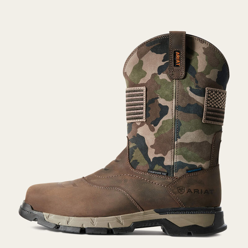 Ariat Men's Rebar Flex Patriot Waterproof Composite Toe Work Boot