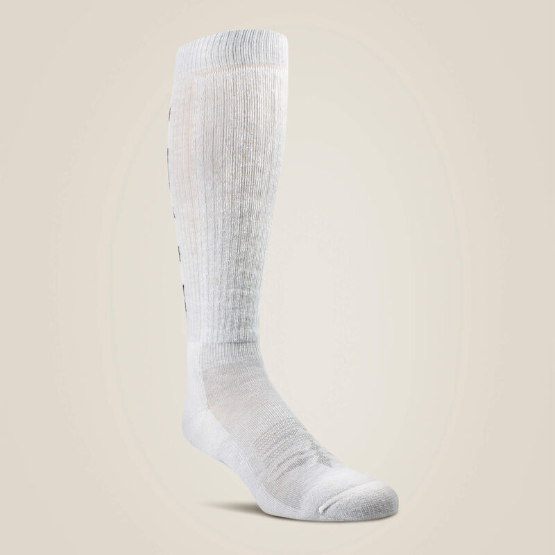 AriatTek Midweight Over the Calf Grey Western Boot Sock