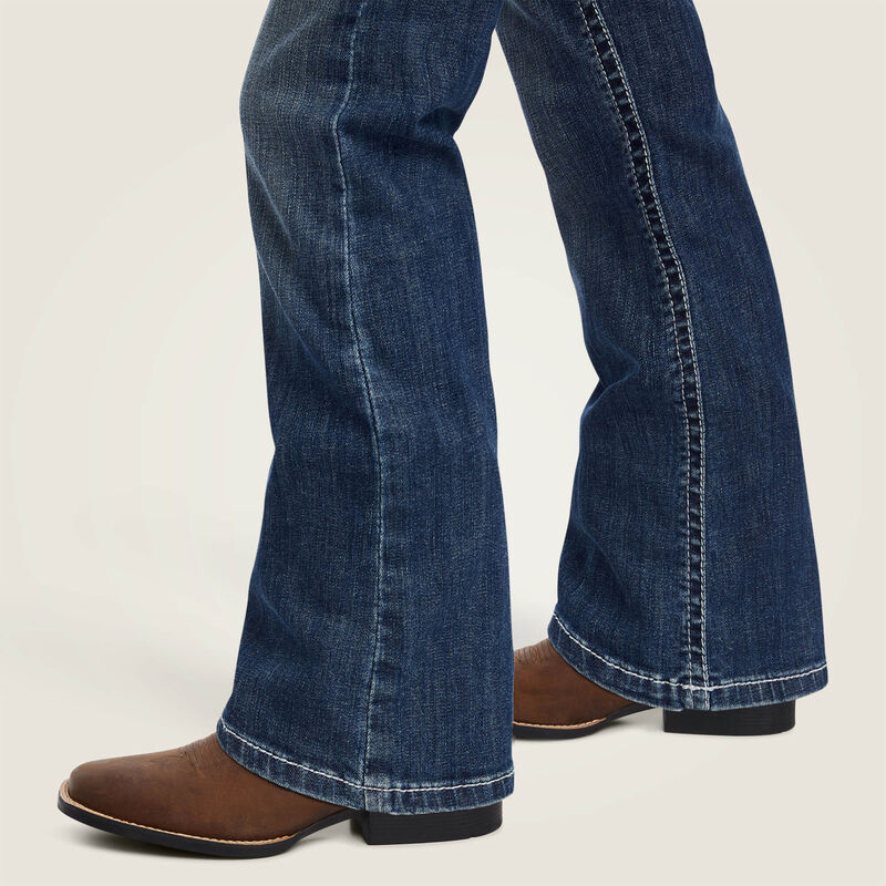 Ariat Girl's R.E.A.L Raquel Bootcut Jean-Chill Blue