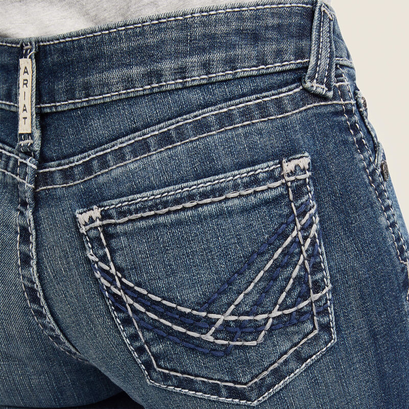 Ariat Girl's R.E.A.L Raquel Bootcut Jean-Chill Blue
