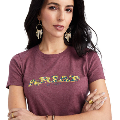 Ariat Women’s Floral Letters SS Tee