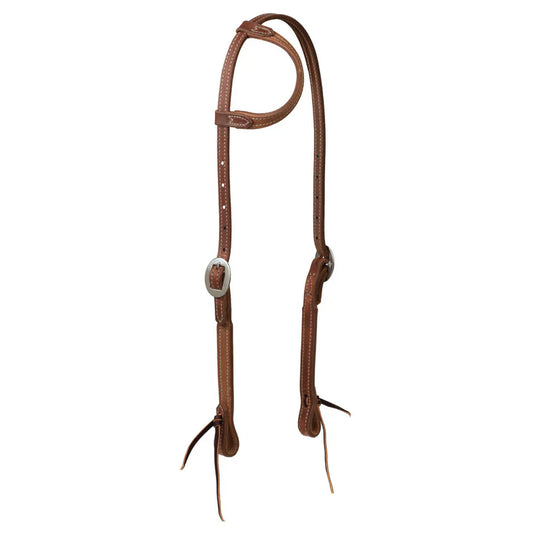 Weaver Rought Out Oiled Hermann Oak Leather Sliding Ear Headstall