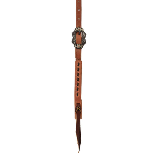 Weaver Hermann Oak Russet Buckstitch Browband Headstall