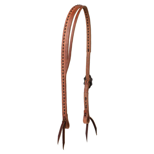 Weaver Hermann Oak Russet Buckstitch Split Ear Headstall