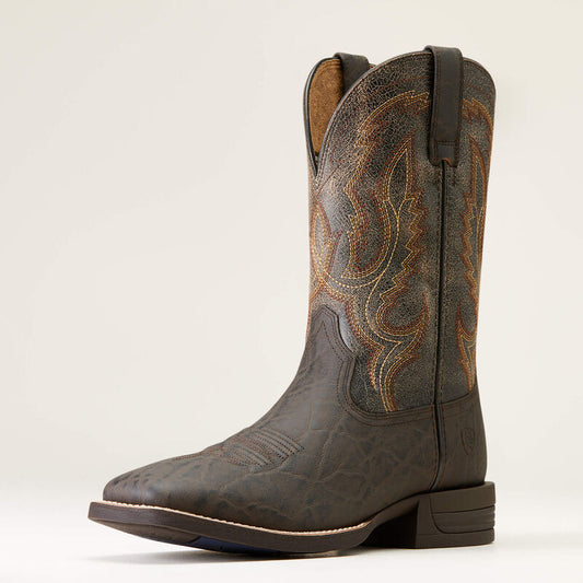 Ariat Men's Chocolate Elephant Print Steadfast Western Boot