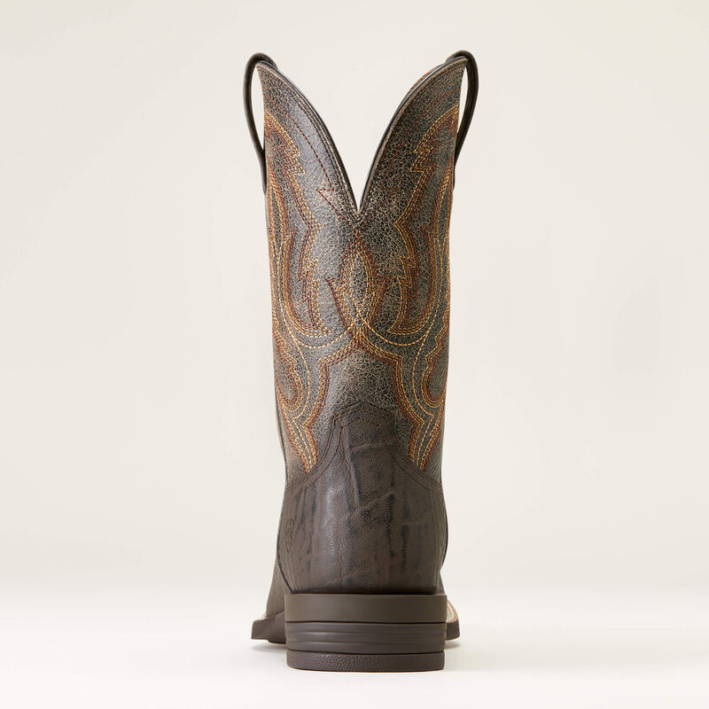 Ariat Men's Chocolate Elephant Print Steadfast Western Boot
