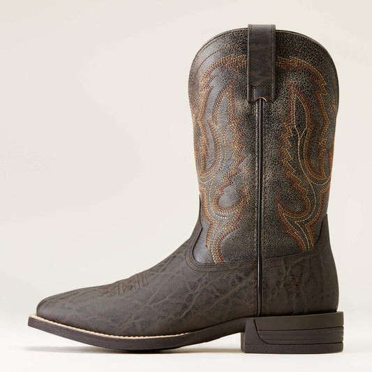 Ariat Men's Chocolate Elephant Print Steadfast Western Boot