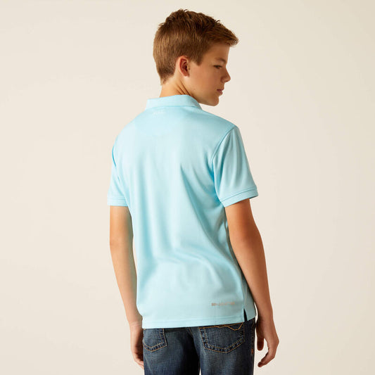 Ariat Boy's Cenote Aqua TEK Polo Shirt