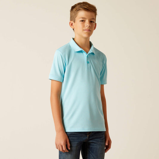 Ariat Boy's Cenote Aqua TEK Polo Shirt