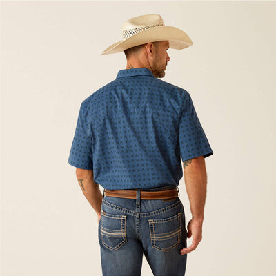 Ariat Men's 360 AirFlow Classic Fit Ensign Blue Shirt