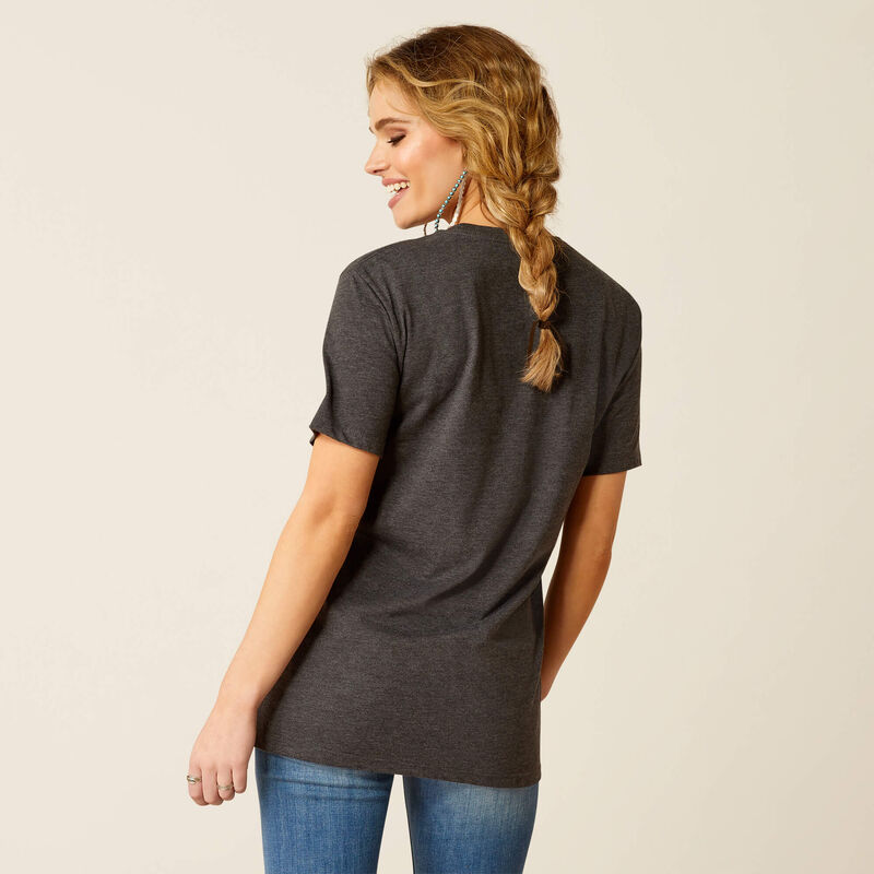 Ariat Women's Charcoal Heather Barrel Beauty T-Shirt