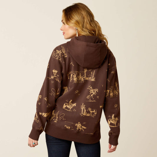 Ariat Women's Ranchin Print Hoodie