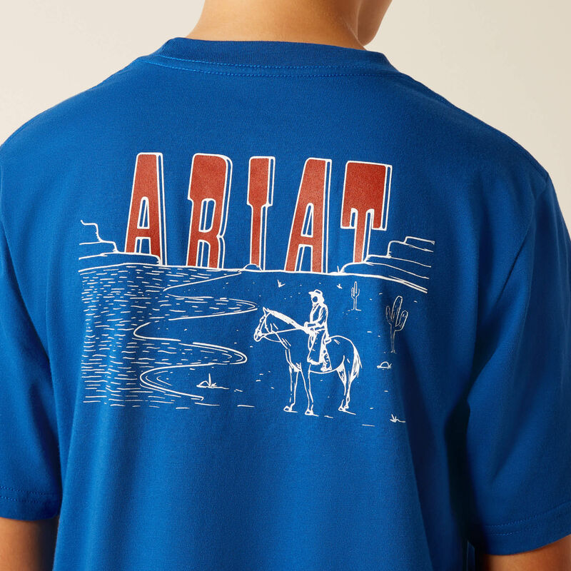 Ariat Boy's Royal Blue Horizon Oasis T-Shirt