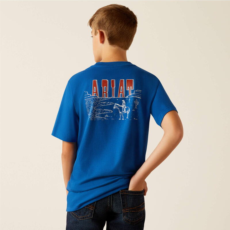 Ariat Boy's Royal Blue Horizon Oasis T-Shirt