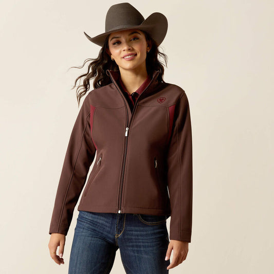 Ariat Women's Chocolate Plum/Tawny Port New Team Softshell Jacket