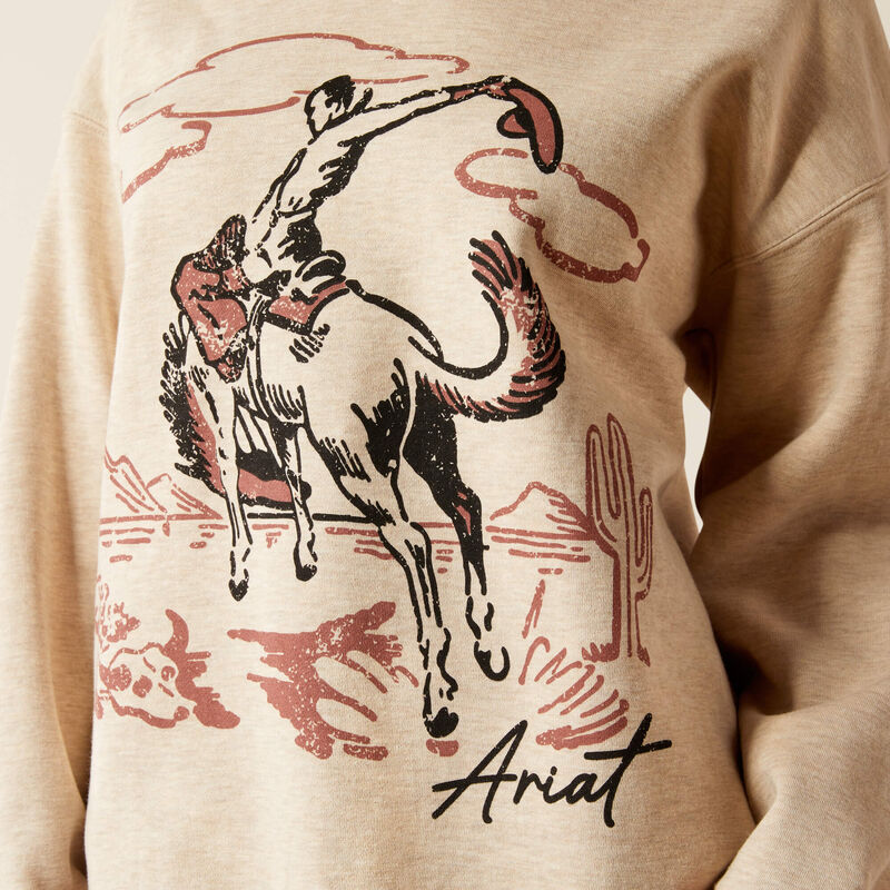 Ariat Women's Roughstock Oversized Crew Sweatshirt