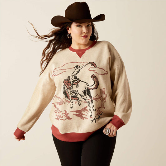 Ariat Women's Roughstock Oversized Crew Sweatshirt