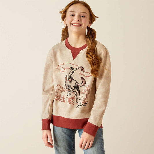 Ariat Girl's Bronc Junior Sweatshirt