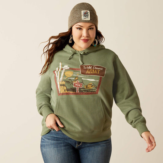 Ariat Women's Sea Spray Green Route 66 Hoodie