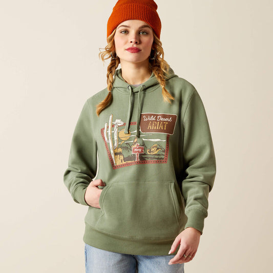 Ariat Women's Sea Spray Green Route 66 Hoodie