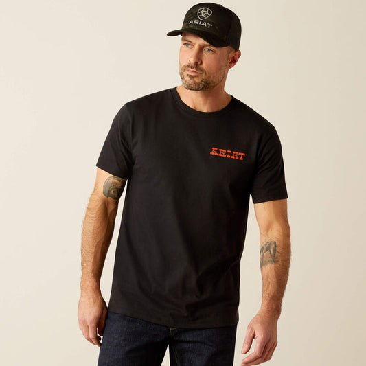 Ariat Men's Denim Badge Black T-Shirt