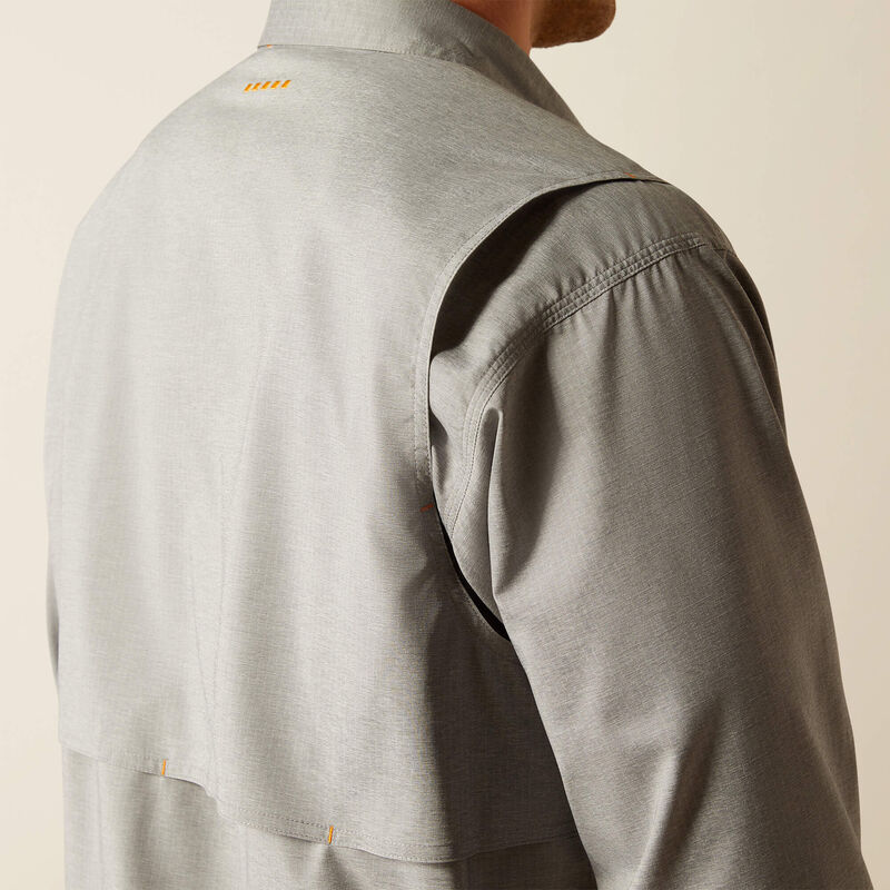 Ariat Men's Rebar Made Tough VentTEK DuraStretch Charcoal Heather Work Shirt