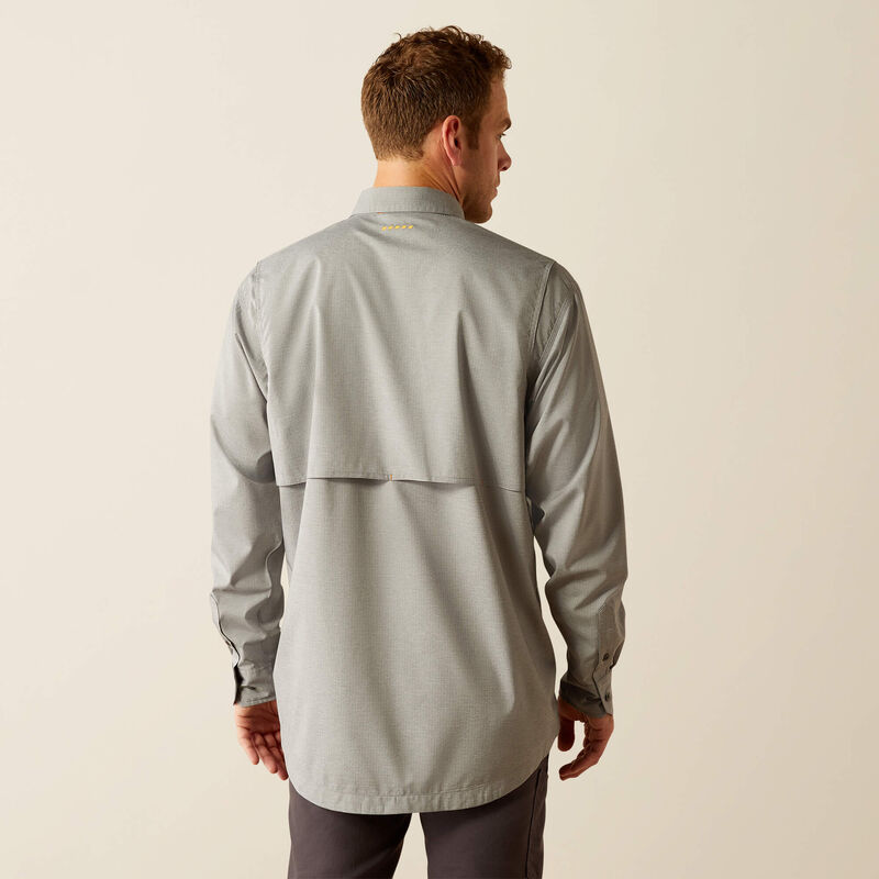 Ariat Men's Rebar Made Tough VentTEK DuraStretch Charcoal Heather Work Shirt