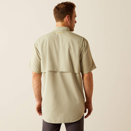 Ariat Men's Rebar Made Tough VentTEK DuraStretch Oil Green Work Shirt